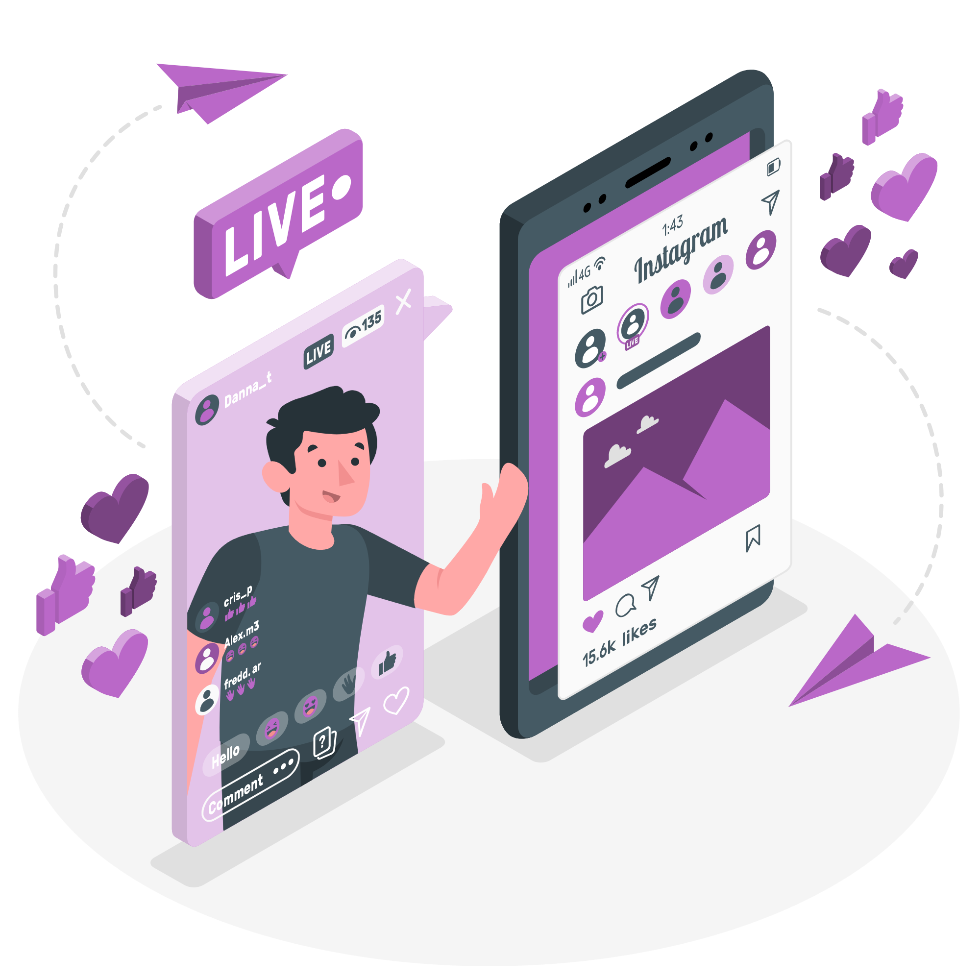 Instagram Video Streaming-amico Instagram Video Streaming-amico